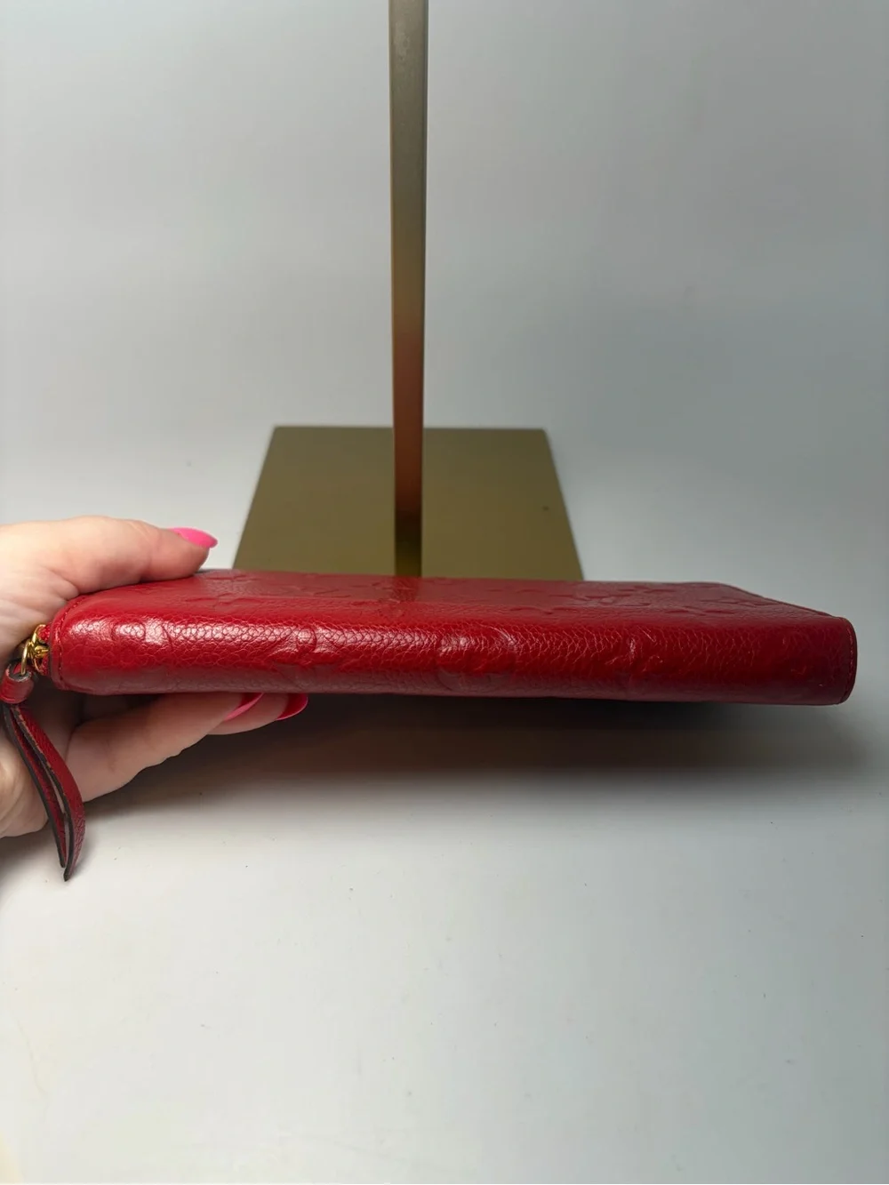 Louis Vuitton Empriente Monogram Zippy Wallet Cherry Red